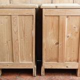 Paire de tables de chevet en pin