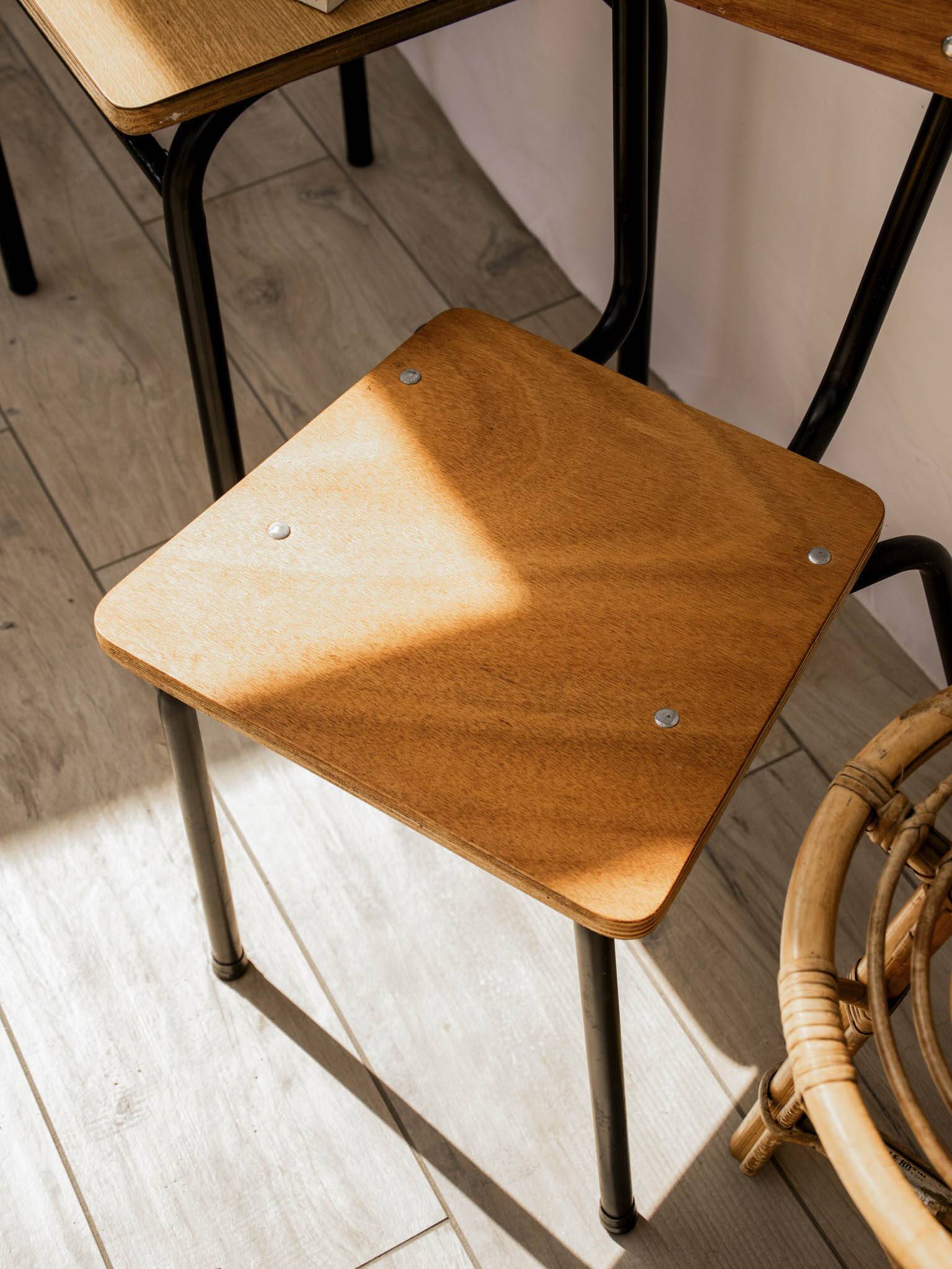 School chair, child