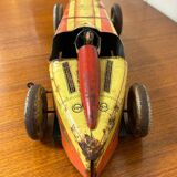 Charles Rossignol Bugatti 52 Tin Racing Car Toy from the 1930s