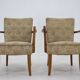 1940s Pair of Oak Armchair , Czechoslovakia