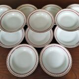 12 K&G Lunéville soup plates, Madrigal model