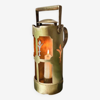 Old openwork brass lantern