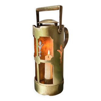 Old openwork brass lantern