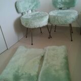Pair of moumoute armchairs