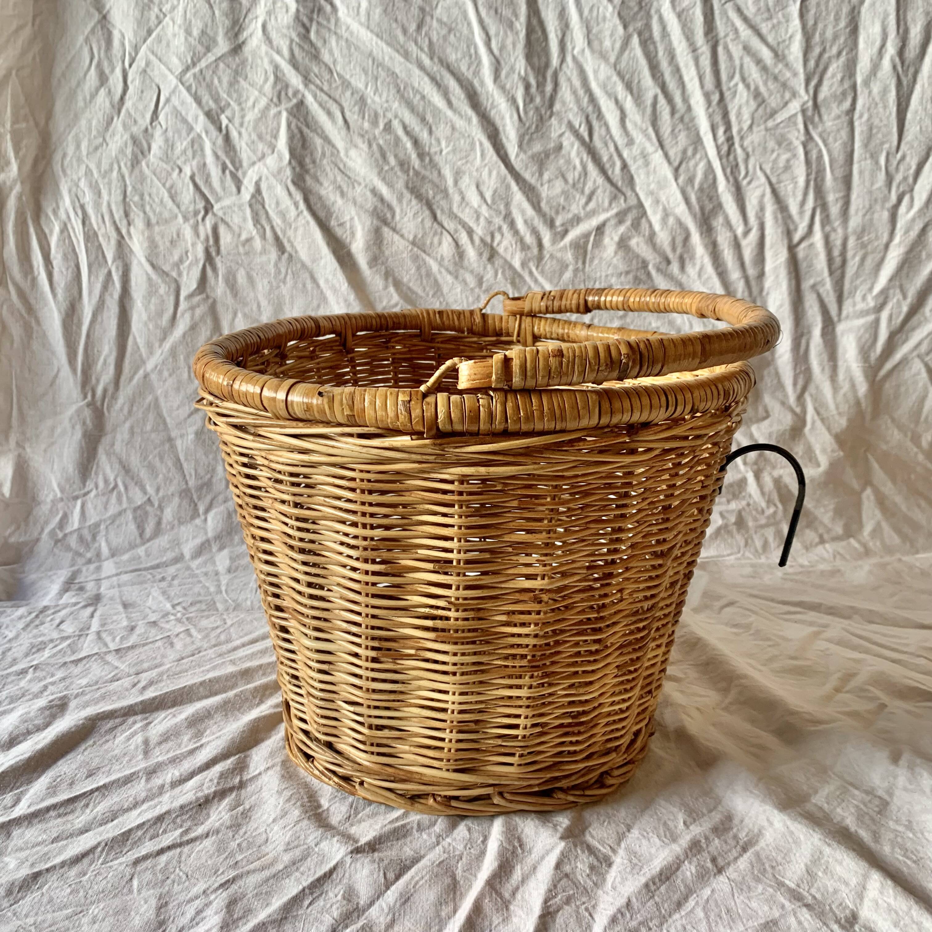 Vintage Wicker Bicycle Basket