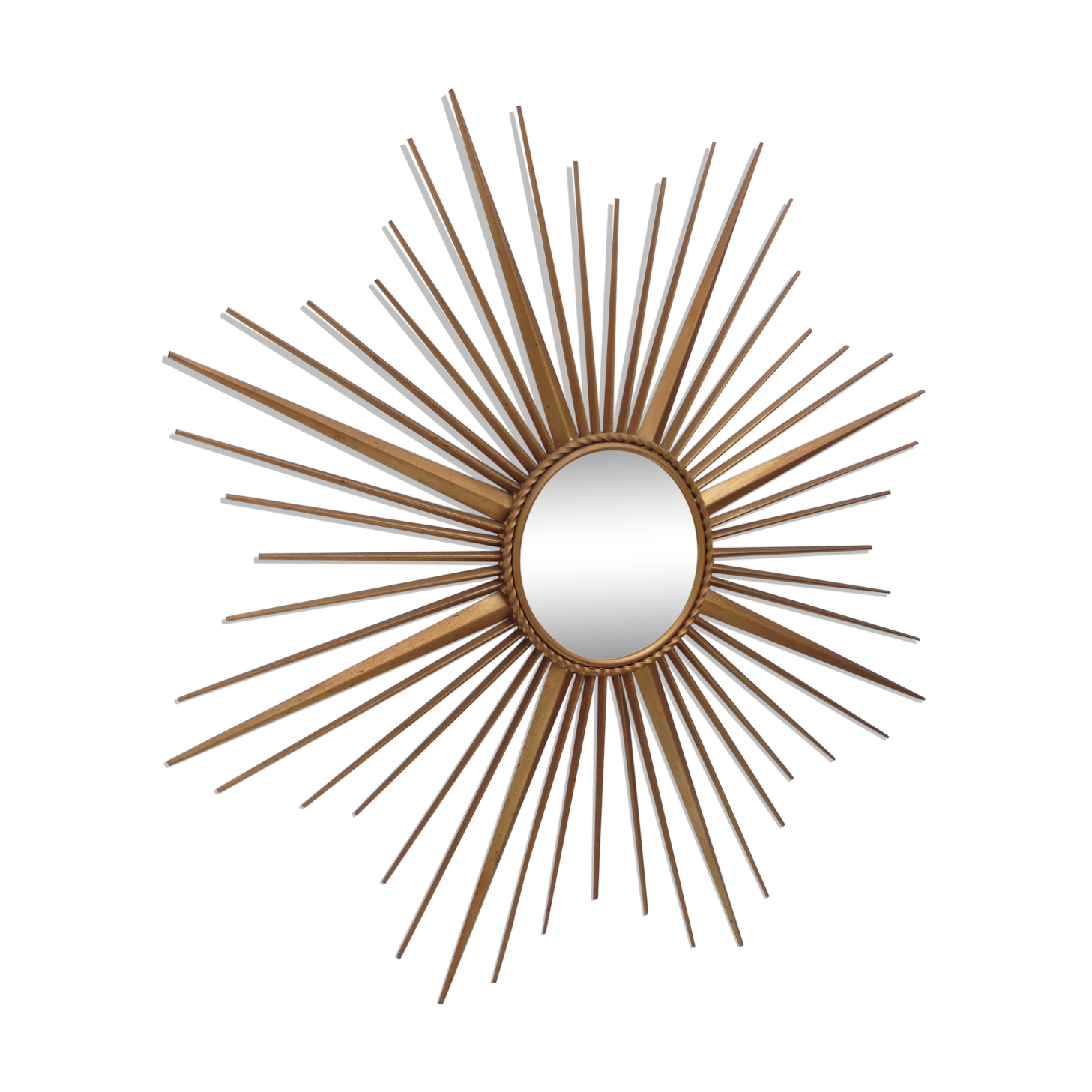 Mirror bulging Sun 85 x 85 cm