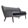 1960s, Danish sofa by Kurt Østervig model 58, completely reupholstered, furniture wool, teak wood.