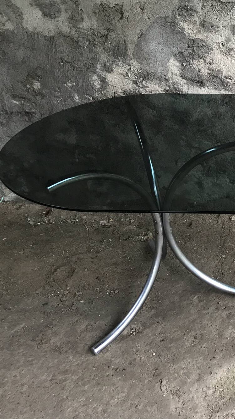 Smoked glass table