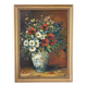 Wildflower bouquet, oil on panel signed Toutaiy.