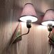 Paire d'appliques design scandinave 1950.