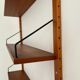 Teak wall shelves by Poul Cadovius, Denmark, 1960s.