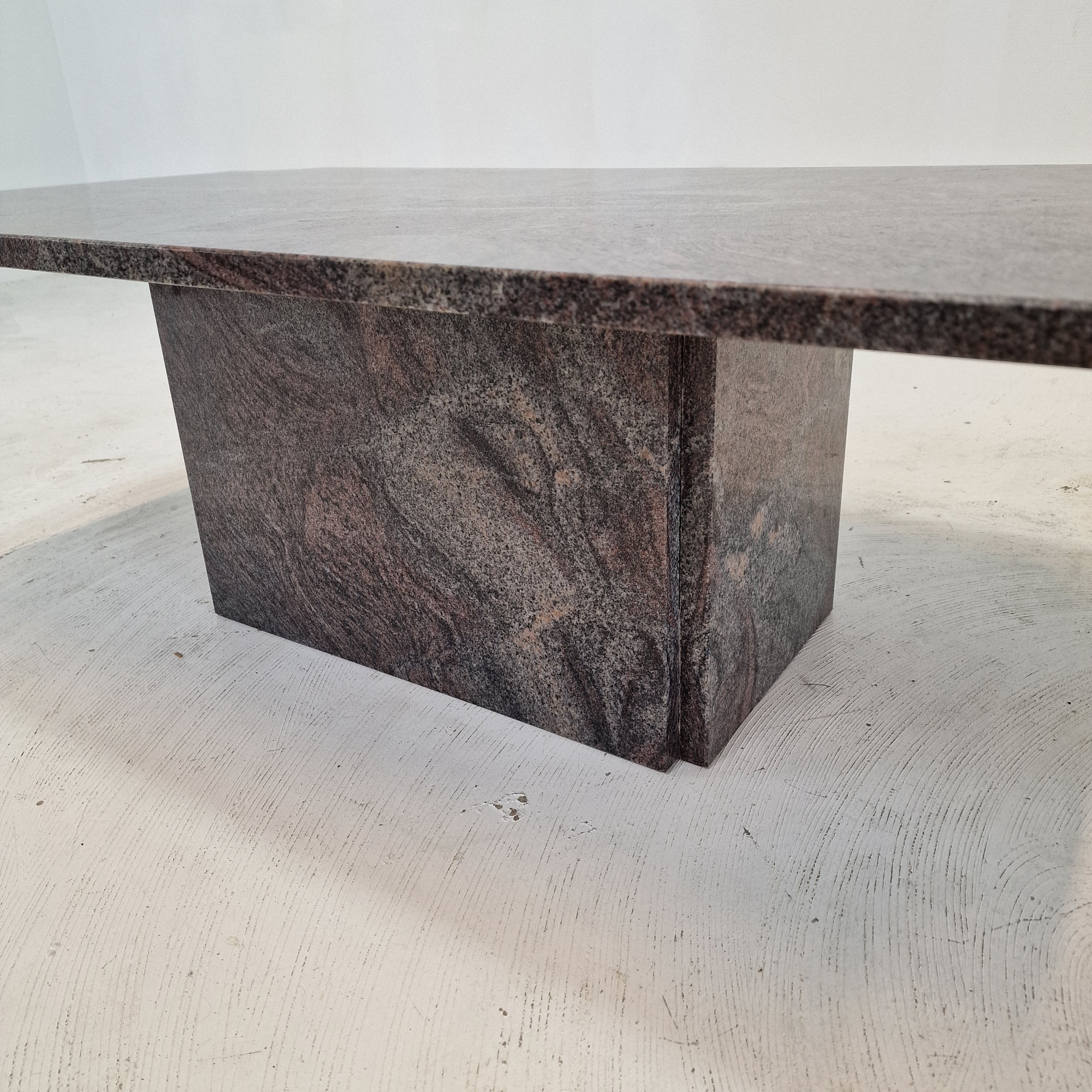 Granite coffee table, 1980s