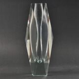 Very Large Mid-Century Murano Faceted Glass Vase by Flavio Poli for Mandruzzato, Italy, 1960s