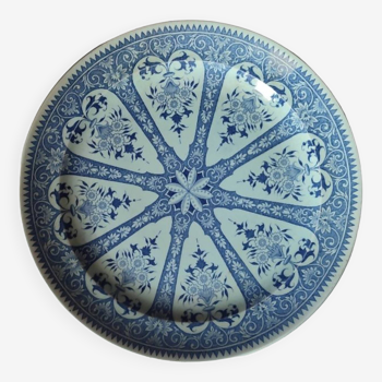 Assiette bleu