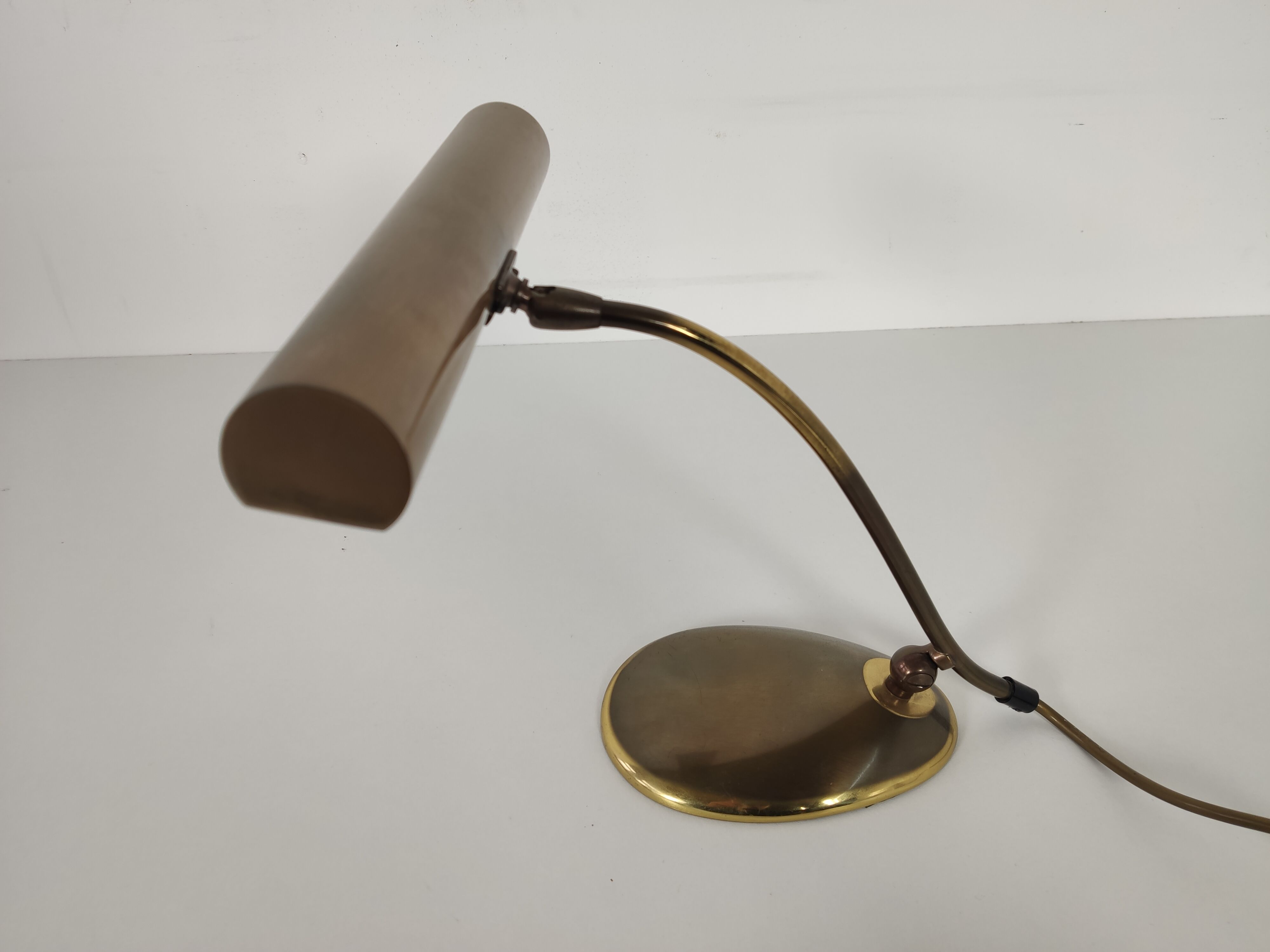 OMI DGBM 50/60s brass desk lamp