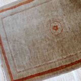 Vintage Chinese Art Deco handmade carpet 64cm x 97cm 1970s