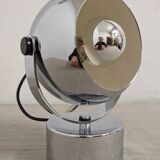 Eye ball lamp or wall light, chrome, space age, France circa 1970.