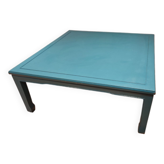 Table basse bleue