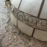 Suspension in mother-of-pearl and vintage brass