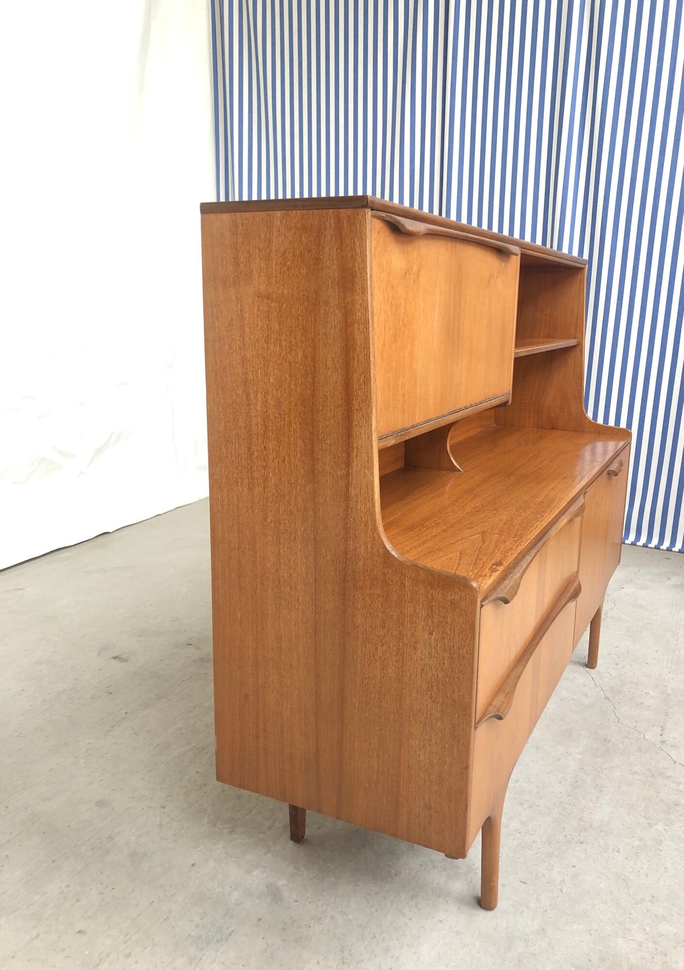 Vtg Mid Century Teak Sutcliffe of Todmorden Highboard Sideboard Danish Design