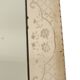 Large Venetian mirror, pink glass with engraved flowers, 77 cm