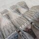 12 silver-plated lunch forks with Manulor Russian-style handles