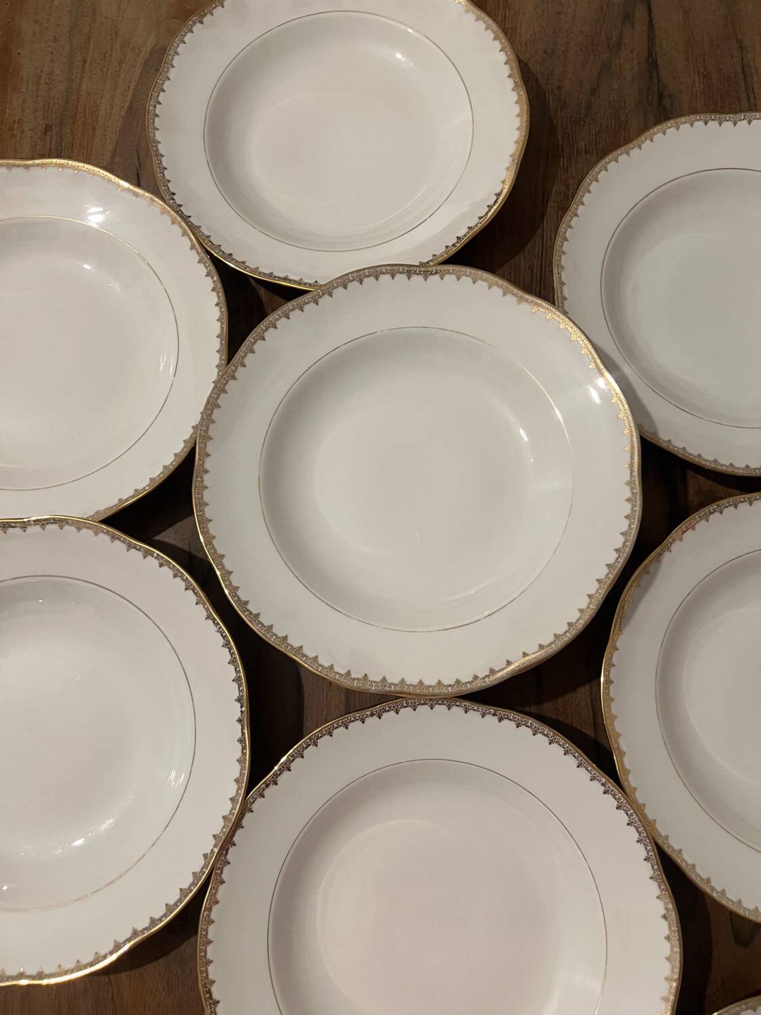 Set of 11 soup plates - Pommier Dureil 72 - L'Étoile Porcelain