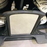 Fifth wheel console and art deco mirror