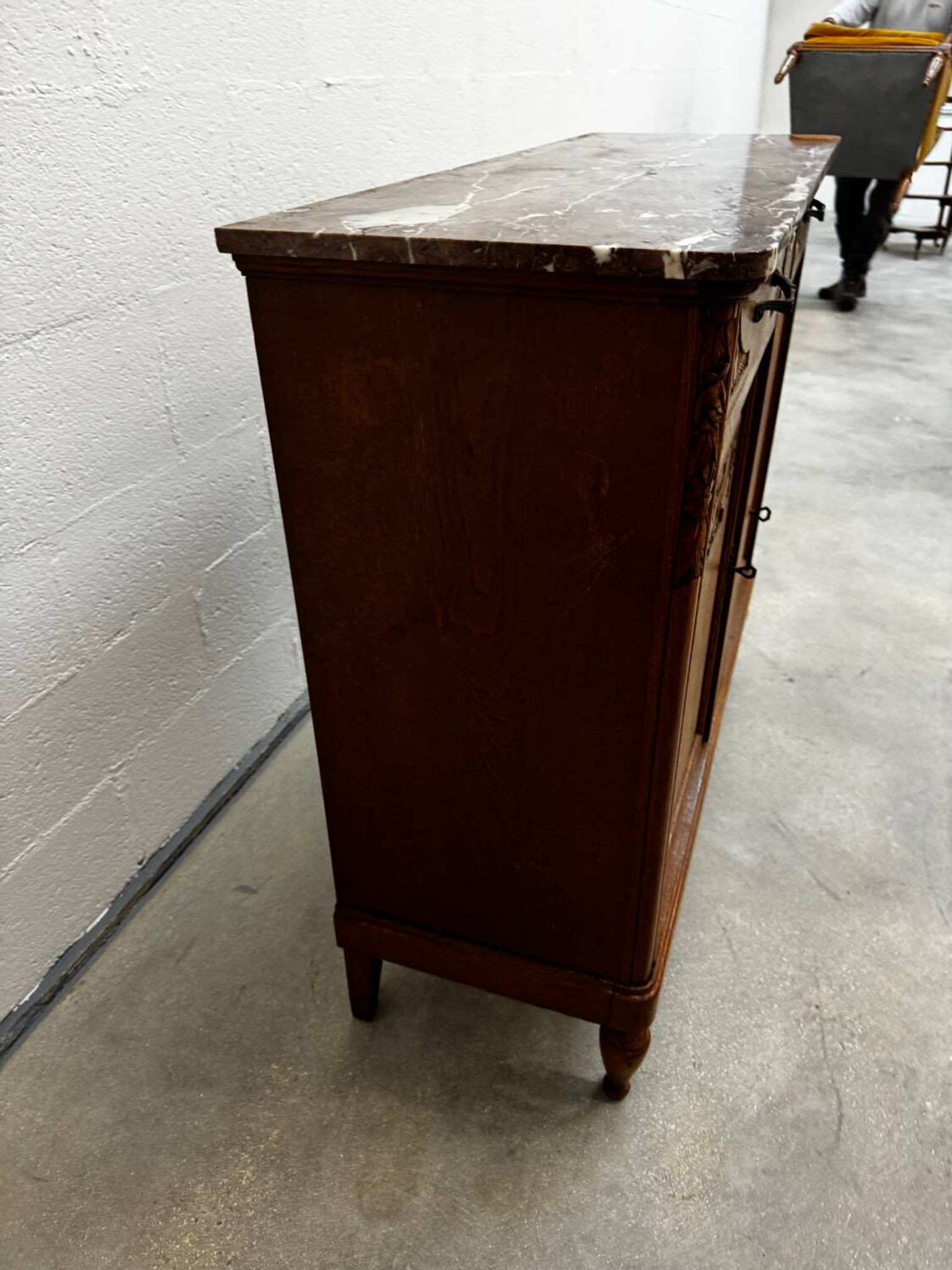 Louis XVI buffet in wood and marble