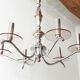 Lustre art déco vintage 1930 chrome
