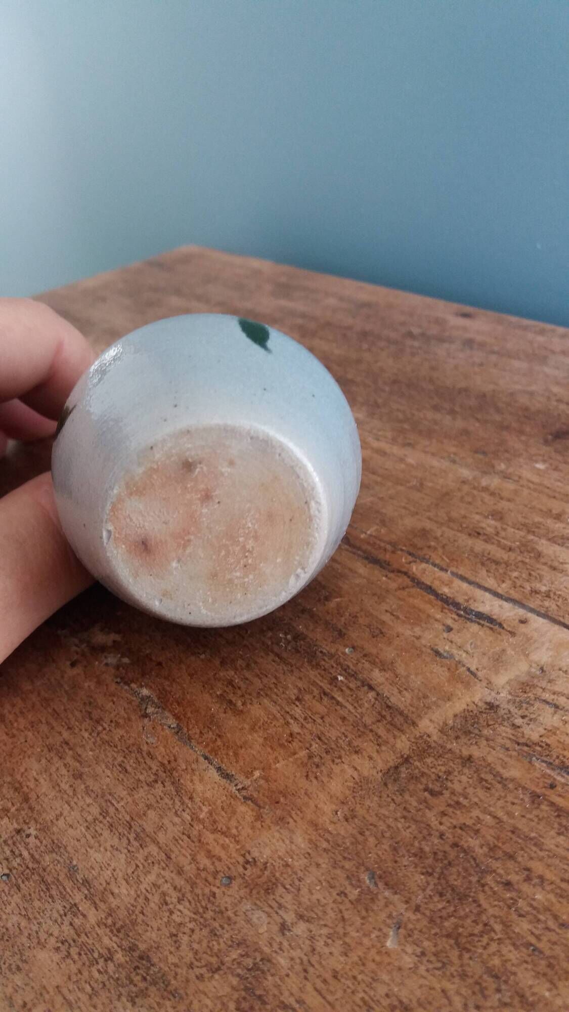 Salt-glazed stoneware vase from Alsace