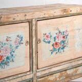 Antique white sideboard with original illustrations (c.1900) #7