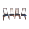 4 Koefoeds chairs, model rosewood lily, Denmark