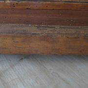 Louis Philippe style chest of drawers with 4 drawers in solid walnut and marble, 1900-1950.