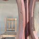 Painted wood coat rack