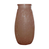 Orange art deco vase 30s