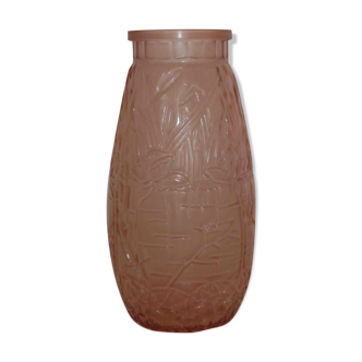 Vase orange art déco  années 30