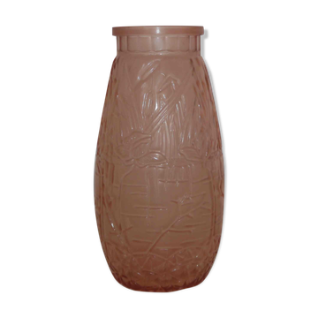 Orange art deco vase 30s