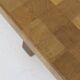 Rustic Vintage Brutalist Mid-Century Coffee Table in Oak