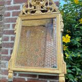 Mirror In Wood And Golden Stucco From Louis XVI XVIII Eme Century