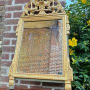 Mirror In Wood And Golden Stucco From Louis XVI XVIII Eme Century
