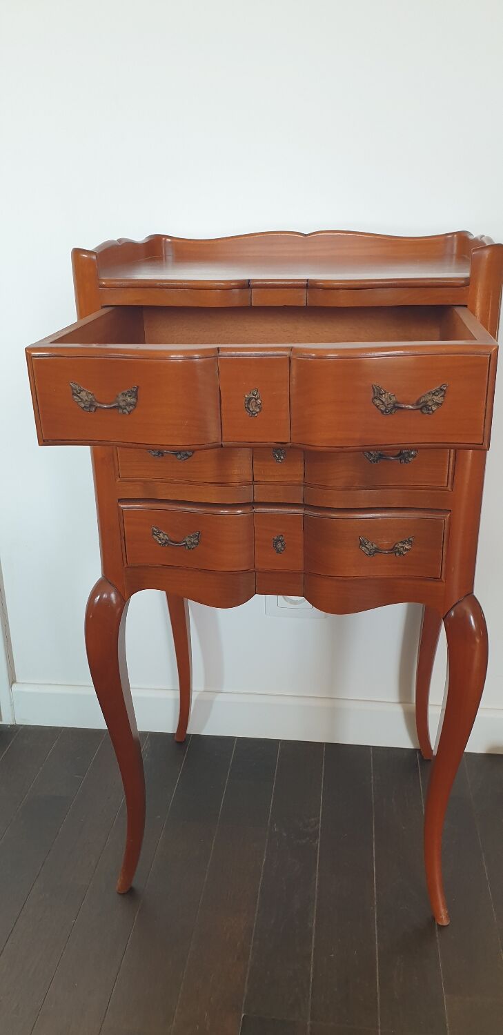 Chevet 3 tiroirs style louis xv