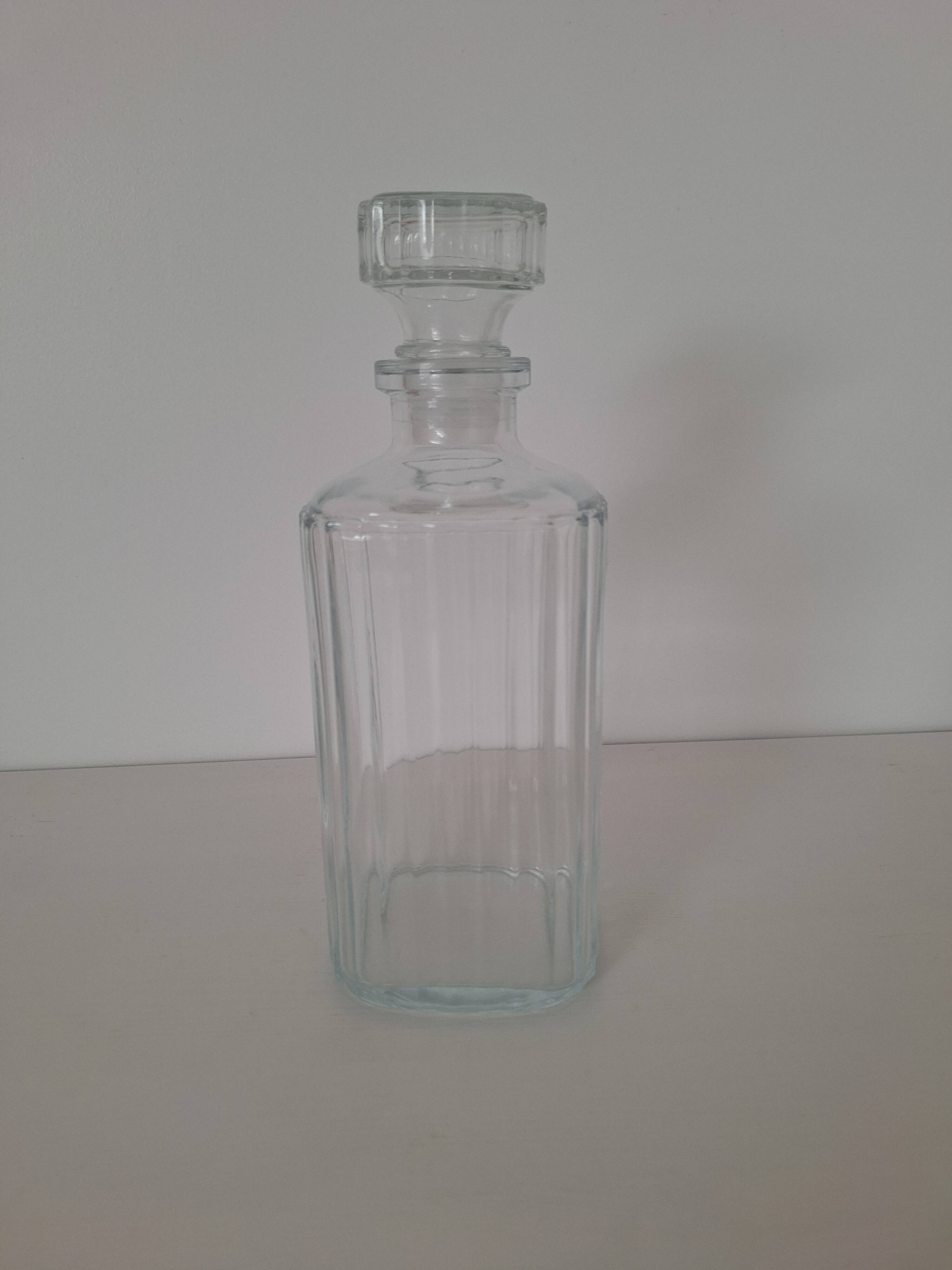 Carafe à whisky en verre striés Luminarc vintage