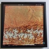 Framed Satellite Photograph - Landsat Image 1980, 42 x 42 cm