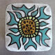Ceramic box by Yvette Manoy, Belgium, 60s