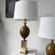 Pair of Philippe Barbier table lamps from the 70s