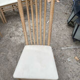 6 wooden design chairs