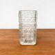 Large Finnish glass block vase from the mid-century by Tamara Aladin for Riihimäki, 1960s.