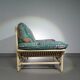 Large bamboo / rattan love seat 80's