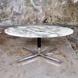 Michel Kin Arabescato marble coffee table for Arflex, 1960